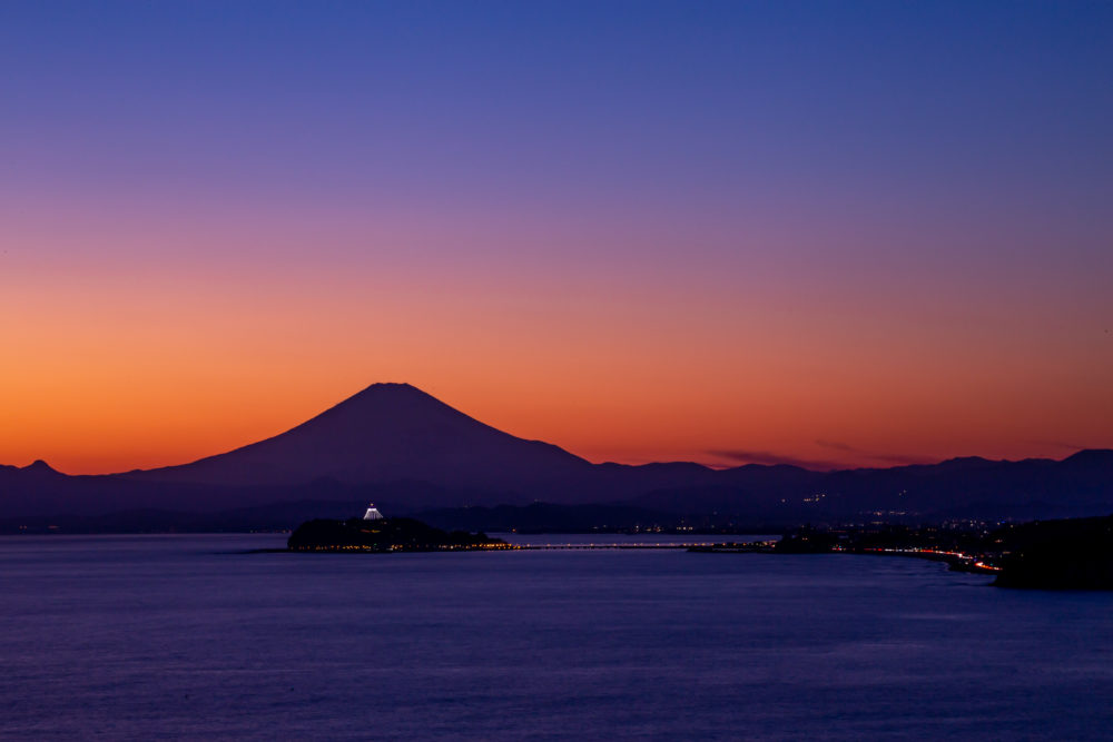 美しい夕焼けの富士山 - その他